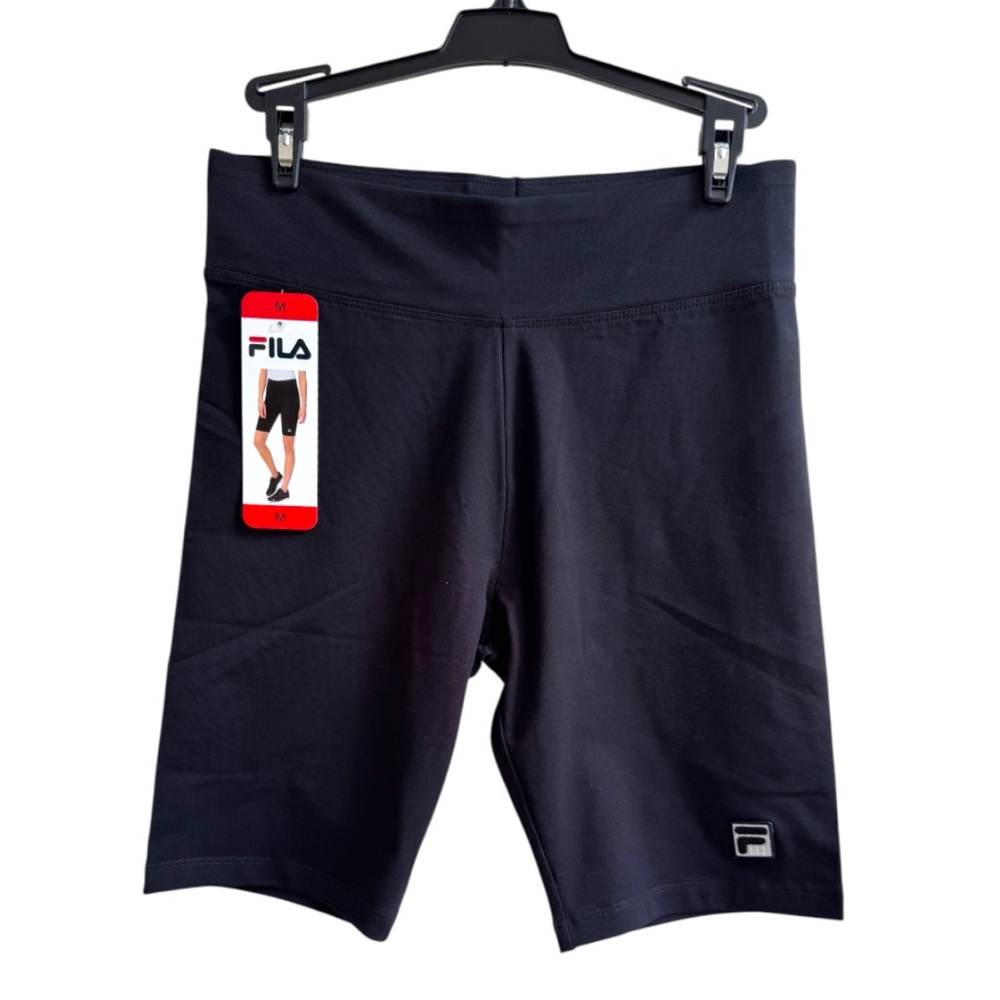 Fila Black Athletic Bike Shorts Inseam 9”